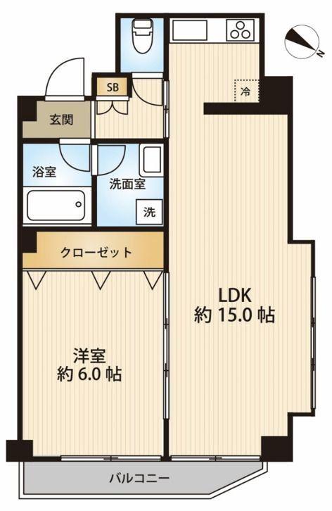 スターハイツ八幡山(1LDK/3階)の間取り写真