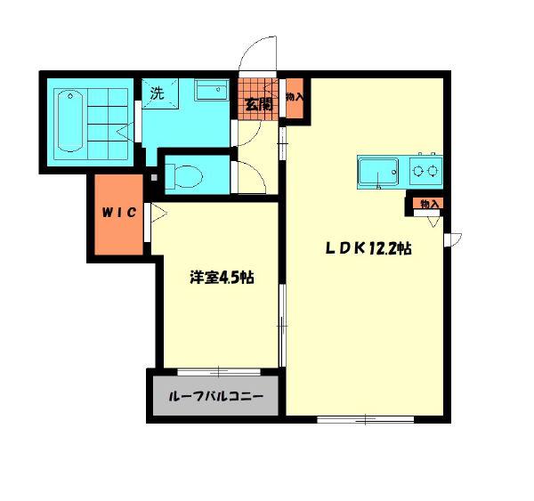 プルミエール(1LDK/2階)の間取り写真