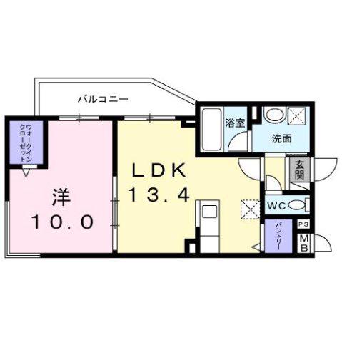 アルフォンブラ(1LDK/3階)の間取り写真