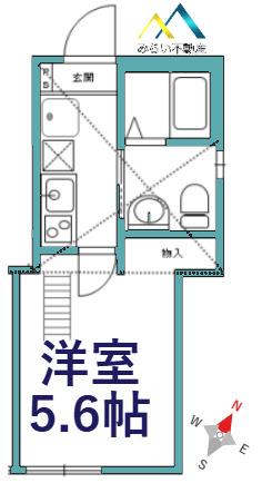 MINERUMO SEYA(1K/1階)の間取り写真