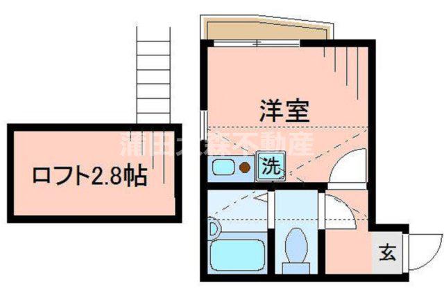 エスポワール蒲田壱番館(ワンルーム/3階)の間取り写真