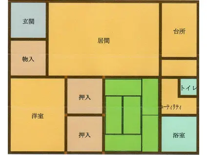コーポあけぼの(2LDK/2階)の間取り写真