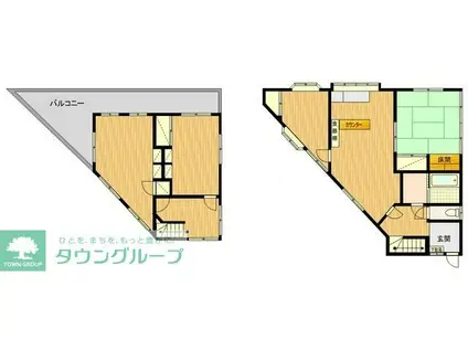 小田ビル(4LDK/2階)の間取り写真