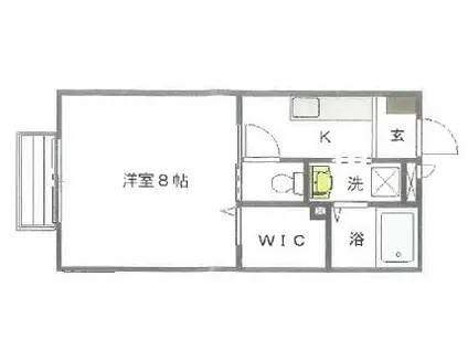 グランドール(1K/1階)の間取り写真