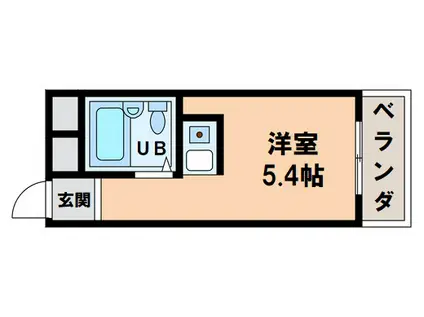 パークサイド上本町駅前(ワンルーム/8階)の間取り写真