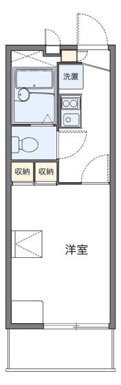 レオパレス南の風(1K/3階)の間取り写真