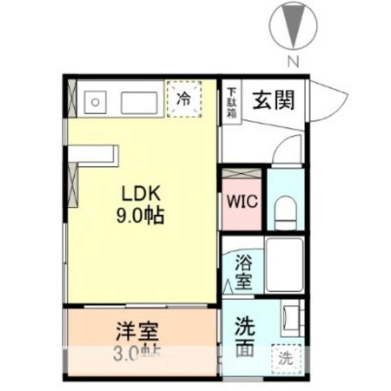 INTEGRAL PROVIDENCE(1LDK/1階)の間取り写真