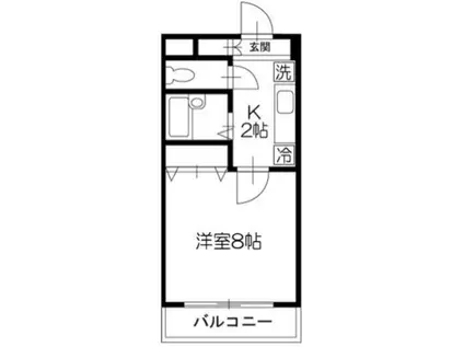 アレックス(1K/1階)の間取り写真