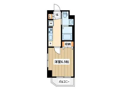 N-フラッツ 横浜反町(1K/6階)の間取り写真