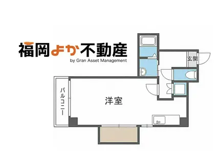 パインヒルズ美野島(1LDK/6階)の間取り写真