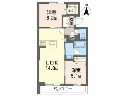 BON FILONE(2LDK/1階)の間取り写真