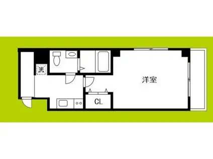 コラボ天王寺(1K/4階)の間取り写真