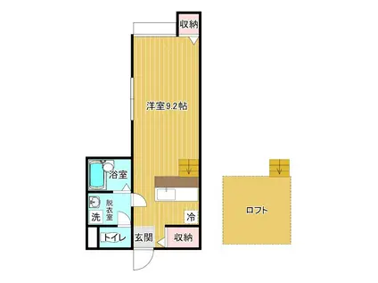 メゾン・YOU(ワンルーム/1階)の間取り写真