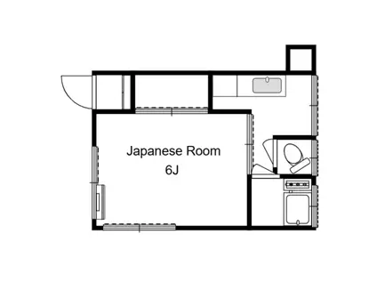 大桃荘(1K/1階)の間取り写真