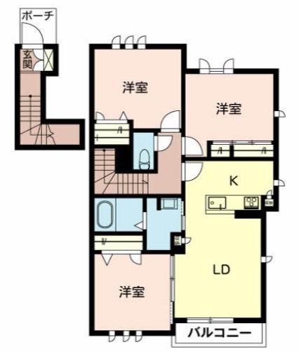 シャーメゾンラミティエ(3LDK/2階)の間取り写真