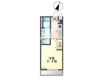 メゾン アリエッタ(1K/1階)の間取り写真