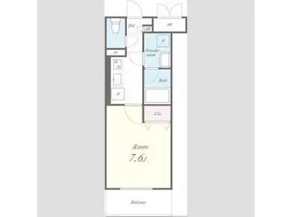 IE 新栄(1K/3階)の間取り写真