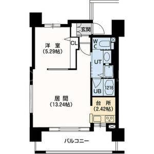 F141(1LDK/15階)の間取り写真