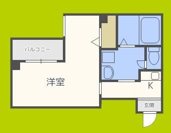 サンクール松屋町(ワンルーム/7階)の間取り写真