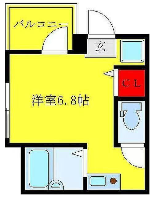 チェルシーハイツ大塚(ワンルーム/3階)の間取り写真