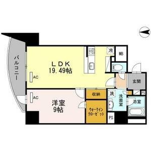 BLANCASA久屋大通(1LDK/10階)の間取り写真