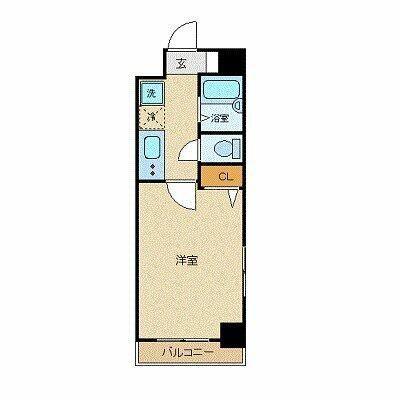 スカイコート銀座東第2(1K/3階)の間取り写真
