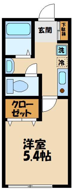 TAG町田弐番館(1K/2階)の間取り写真