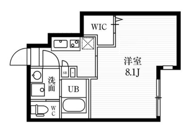 ミハス荻窪II(1K/1階)の間取り写真