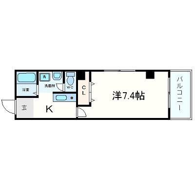 アイファースト緑橋(1K/3階)の間取り写真