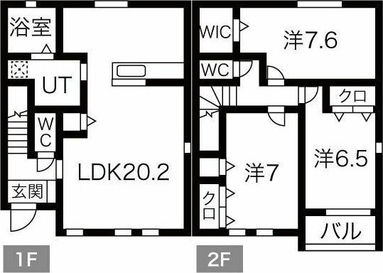 LIBERTA(3LDK/1階)の間取り写真