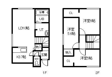 QUALIA(3LDK/1階)の間取り写真