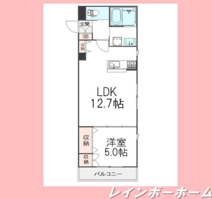 NORMA JEANノーマジーン(1LDK/2階)の間取り写真