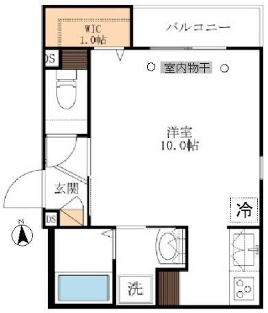 BONNE MAISON(ワンルーム/2階)の間取り写真
