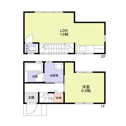 パインヴィレッジ(1LDK/1階)の間取り写真