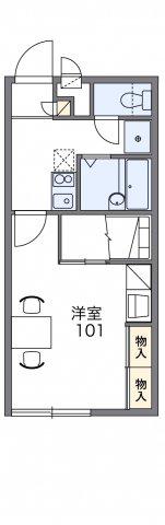 レオパレスしんでん(1K/2階)の間取り写真