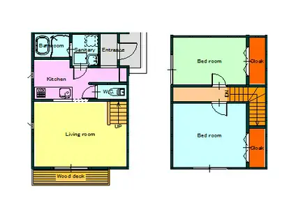 MASTERPIECE M.C.6(2LDK/2階)の間取り写真