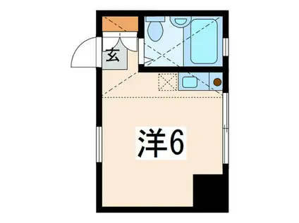 ピュアハウス高島台1番館(ワンルーム/2階)の間取り写真