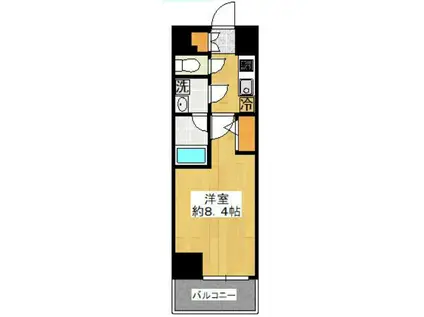 リヴシティ武蔵野ミュジオ(1K/4階)の間取り写真