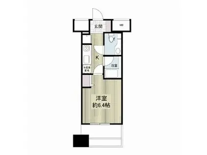 レジディア久屋大通(1K/2階)の間取り写真