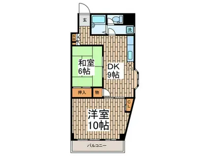 五反田ガーデンハイツ 802(2DK/8階)の間取り写真