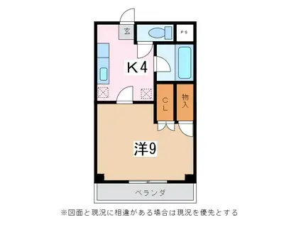 レジデンス赤羽(1K/3階)の間取り写真