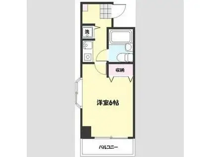 第7藤ビル(1K/7階)の間取り写真