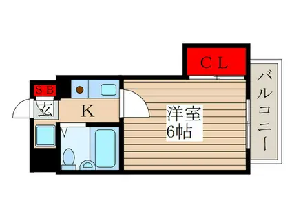 阿佐ヶ谷サウスビルディング(1K/5階)の間取り写真