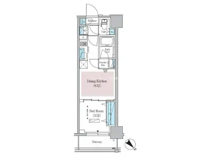 アーバネックス日本橋横山町(1DK/2階)の間取り写真