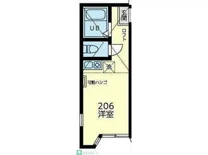 ユナイト中野島レーザーディマルコ(ワンルーム/2階)の間取り写真