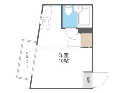 コスモIII(ワンルーム/5階)の間取り写真