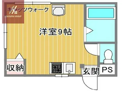 浦田マンション(ワンルーム/3階)の間取り写真