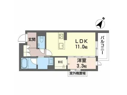 アンビエラ宝が丘(1LDK/3階)の間取り写真
