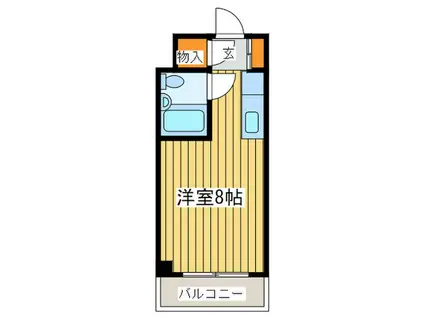 エスポアールハイツ(ワンルーム/8階)の間取り写真
