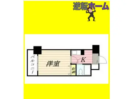 メゾン・ド・北円山(1K/10階)の間取り写真